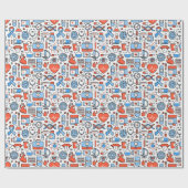 Papier voor het ompakken van medische patroonpatro (Vlak)