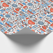 Papier voor het ompakken van medische patroonpatro (Hoek)