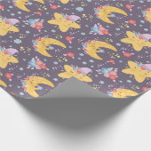 Papier voor het ompakken van moon en sterren (Hoek)