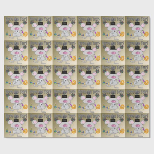 Papier voor het ompakken van muizen in het nieuwe  (Vlak)