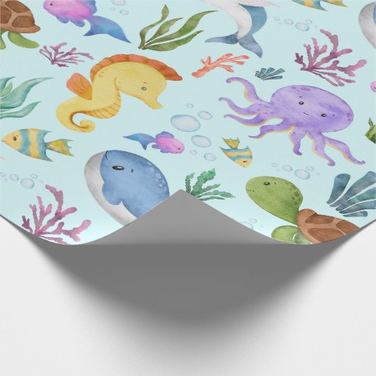 Papier voor het ompakken van onderwater, zeewater- (Hoek)