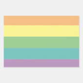 Papier voor het ompakken van regenboogstrips inpakpapier vel (Voorkant 3)