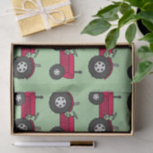  papier voor het ompakken van rode trekkers (Geschenk)