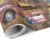  papier voor het ompakken van rode vrachtwagens (Rol Hoek)