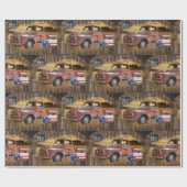  papier voor het ompakken van rode vrachtwagens (Vlak)