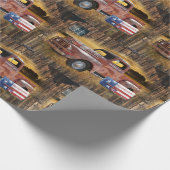  papier voor het ompakken van rode vrachtwagens (Hoek)