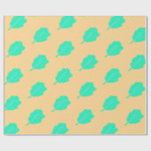 Papier voor het ompakken van Zee met turquoise Lea (Vlak)