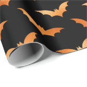 Papier voor het ompakken van zwart en Oranje vlekv (Rol Hoek)