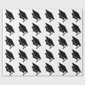 Papier voor het ompakken van zwarte en witte dop (Vlak)