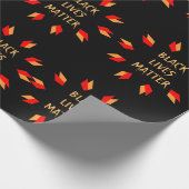 Papier voor het ompakken van zwarte liften (Hoek)