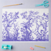 Papier voor het ontbinden van weefsel van blauwe v (Craft)