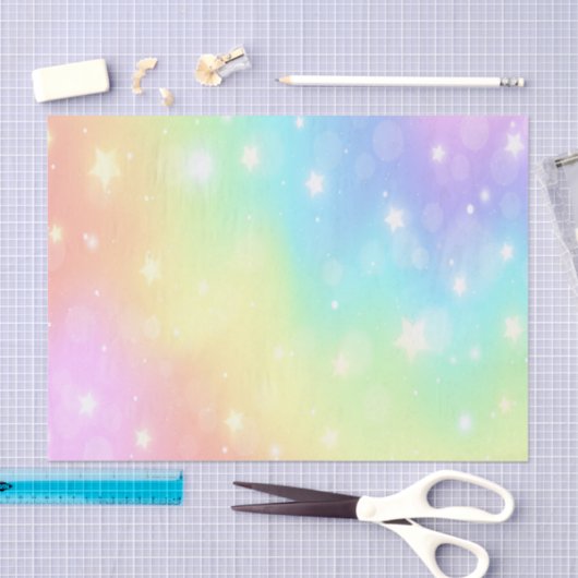 Papier voor het ontkoppelen van regenboogstaren (Craft)