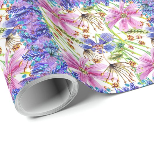 Papier voor het ontwerpen van wilde bloemen (Rol Hoek)