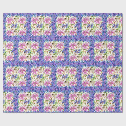 Papier voor het ontwerpen van wilde bloemen (Vlak)