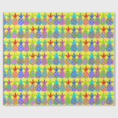 Papier voor het oppakken met een stijlvol ananason (Vlak)