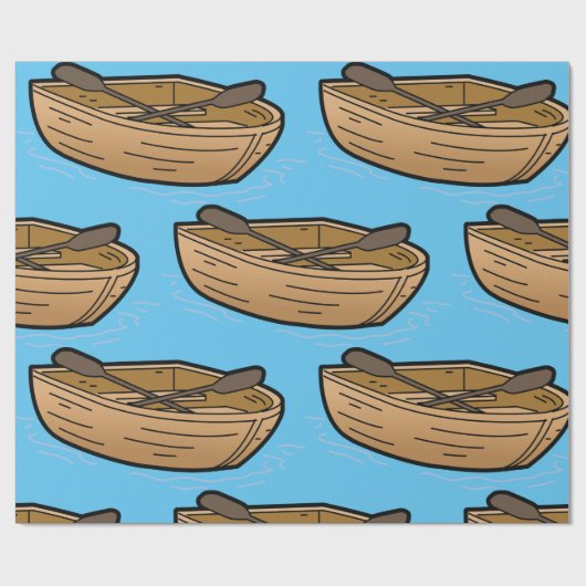 Papier voor het oppakken van bruine roeiboten (Vlak)