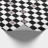 Papier voor het oppakken van juwelen, zwart en wit (Hoek)