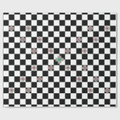 Papier voor het oppakken van juwelen, zwart en wit (Vlak)