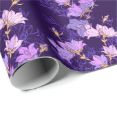Papier voor het oppakken van paarse bloemen (Rol Hoek)