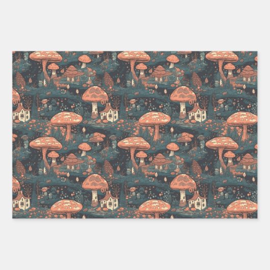 Papier voor het oppakken van paddenstoelen inpakpapier vel (Voorkant 2)