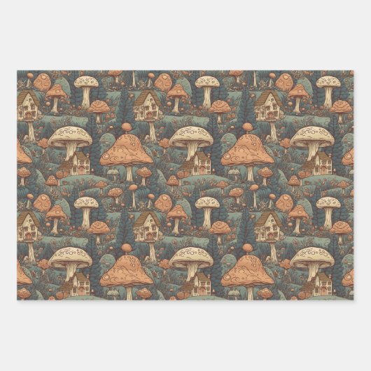 Papier voor het oppakken van paddenstoelen inpakpapier vel (Voorkant)