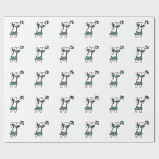 Papier voor het oppakken van patriottische engel (Vlak)