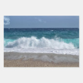 Papier voor het oppakken van turquoise Beach Inpakpapier Vel (Voorkant 2)