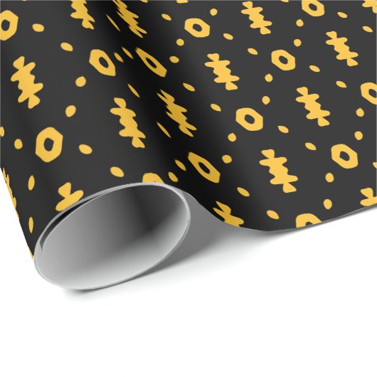 Papier voor het oppakken van zwarte en gele modern (Rol Hoek)