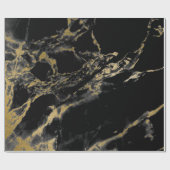 Papier voor het oppakken van zwarte en goudmarmer (Vlak)