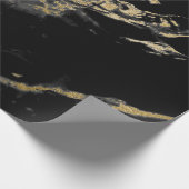 Papier voor het oppakken van zwarte en goudmarmer (Hoek)