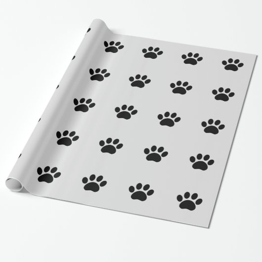 Papier voor het oppakken van zwarte puppy's (Uitgerold)