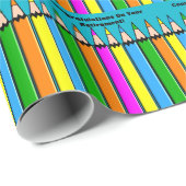 Papier voor het oprapen van cadeautjes voor lerare (Rol Hoek)