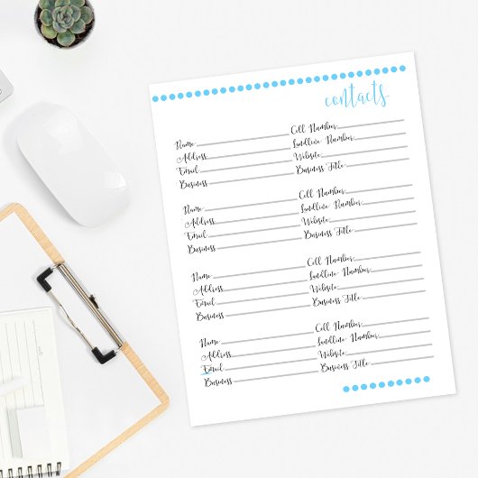 Papier voor het persboek | Baby Blue