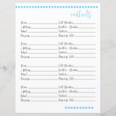 Papier voor het persboek | Baby Blue (Voorkant)