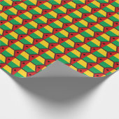 Papier voor het rapen van de vlag van Guinee-Bissa (Hoek)