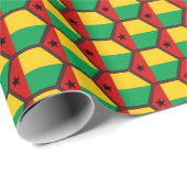 Papier voor het rapen van de vlag van Guinee-Bissa (Rol Hoek)