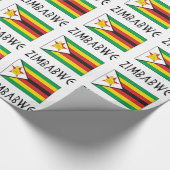 Papier voor het rapen van de Zimbabwaanse vlag (Hoek)