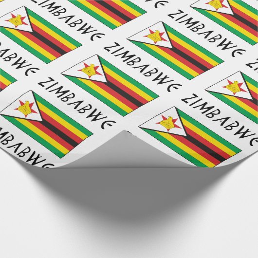 Papier voor het rapen van de Zimbabwaanse vlag (Hoek)