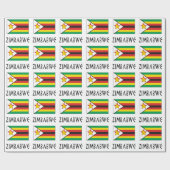 Papier voor het rapen van de Zimbabwaanse vlag (Vlak)