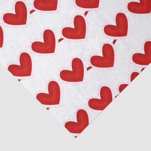 Papier voor het rode, rode hartritme (Detail)