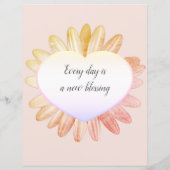 Papier voor het roze papierwerk van Daisy Floral (Achterkant)