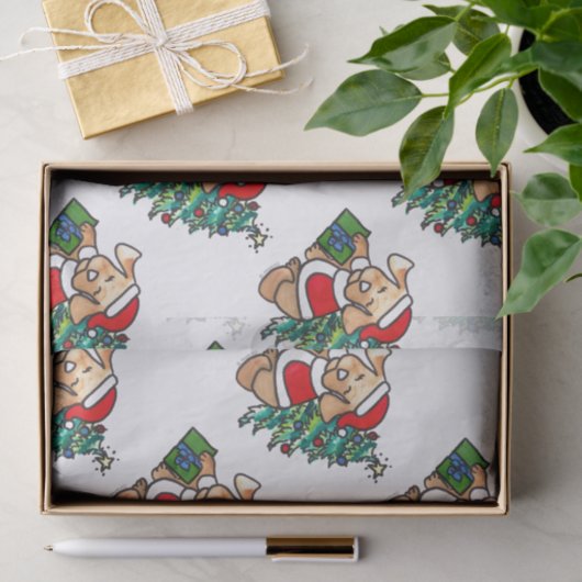 Papier voor het schetsen van kerstcadeautjes (Geschenk)