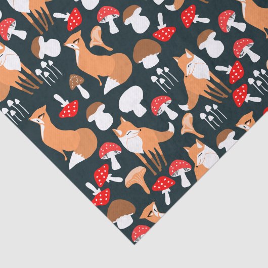 Papier voor het schildpad en paddenstoelen (Detail)