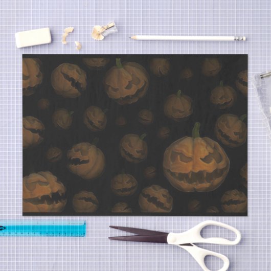 Papier voor het schoeisel met pompoenen (Craft)