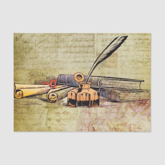 Papier voor het schrijven en schrijven van weefsel (Voorkant)