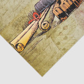 Papier voor het schrijven en schrijven van weefsel (Detail)