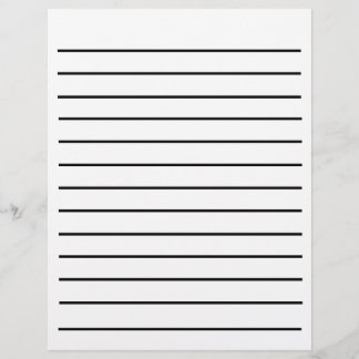 Papier voor het schrijven van een vetgedrukte lijn