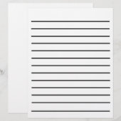 Papier voor het schrijven van een vetgedrukte lijn (Voorkant / Achterkant)