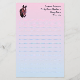 Papier voor het schrijven van  paarden