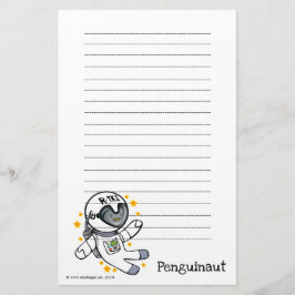 Papier voor het schrijven van pinguïnaut